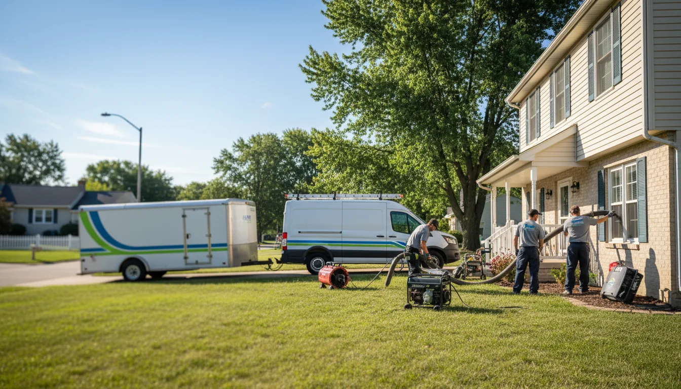 Flooded Basement Restoration And Cleanup With Repair in New Lisbon, IN near me